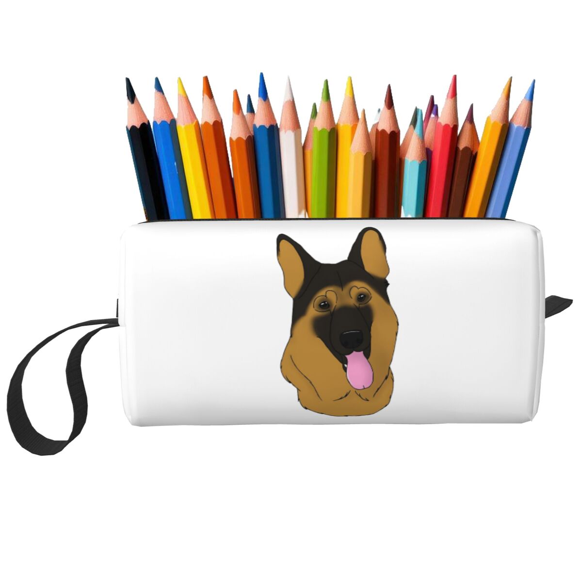 Tan Stationery & Office Supply - Kotak Pensil Anjing Gembala Jerman Hitam