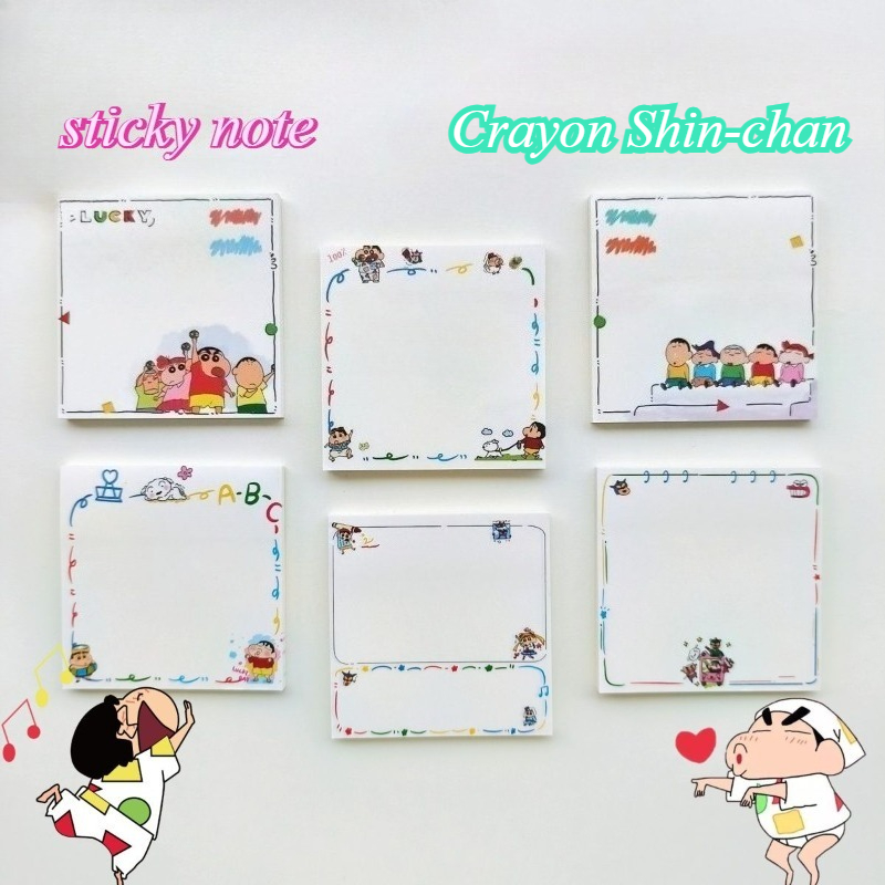 Stationery Supplier - Kartun Crayon Shin-chan, Kertas Tempel Lucu,