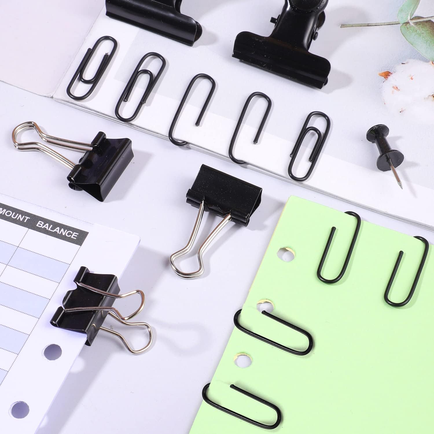 Set pin dorong 310 buah klip k - Binder Clip Assorted ulasan dan harga