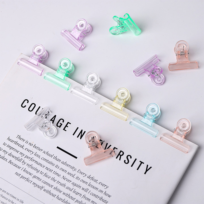 10/20 Buah Klip Binder Plastik - Binder Clip Assorted ulasan dan harga