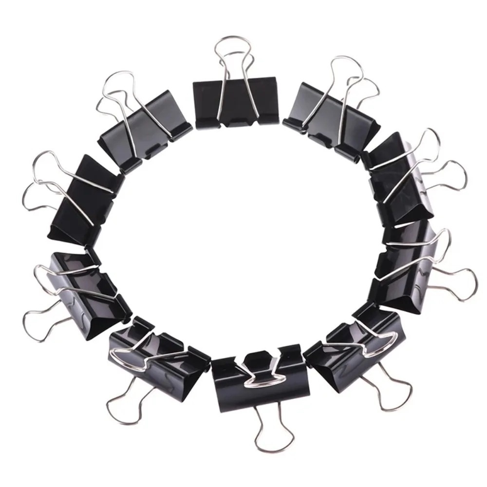 10 buah Klip Kertas Logam 19 2 - Binder Clip Assorted ulasan dan harga