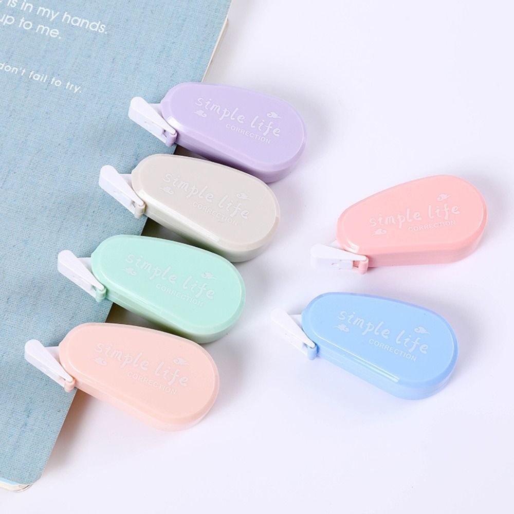 6PCS/Set Pita Koreksi Senyap W - Correction Tape Roller ulasan dan harga